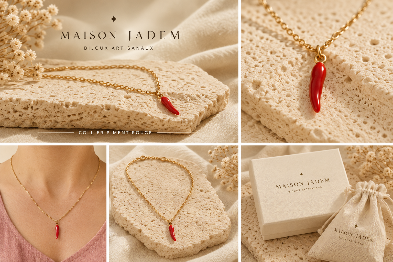Collier Ti'Piment Maison Jadem